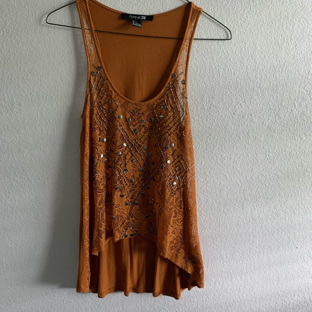 embellished lace top
